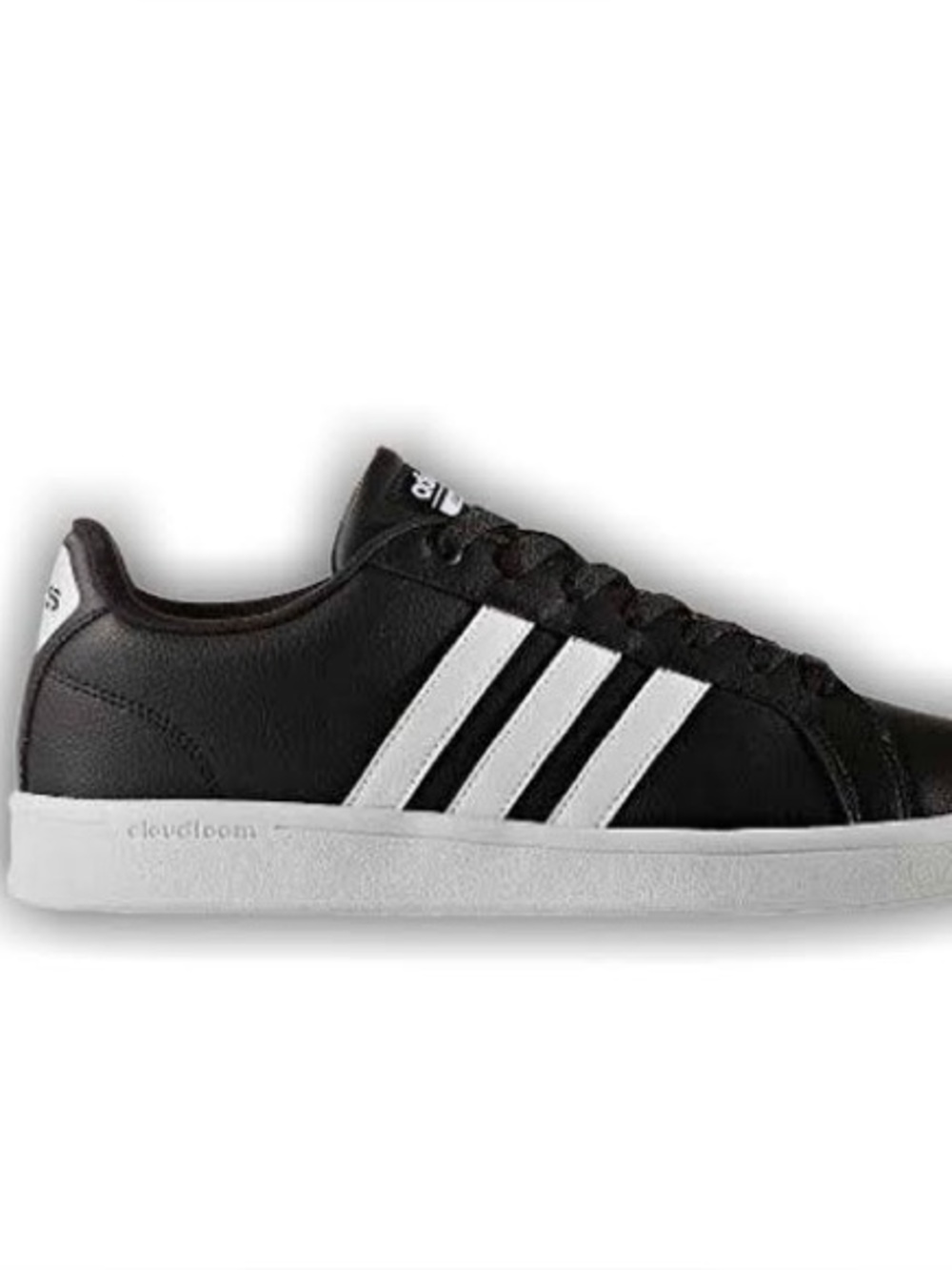 Adidas Neo Cloudfoam Advantage Leather Sneakers Black White b74264 8 NIB